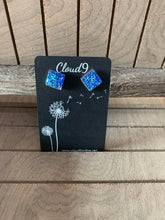 Load image into Gallery viewer, Square Druzy Stud Earrings